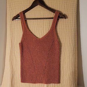Pink Knit Tank Top Size Small
